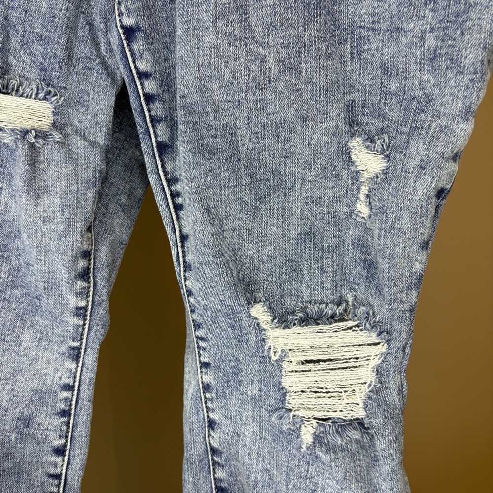 Judy Blue Distressed Raw Hem Skinny Fit Jeans Size 14W - Picture 7 of 12